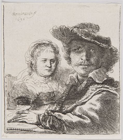 rembrandt and wife.